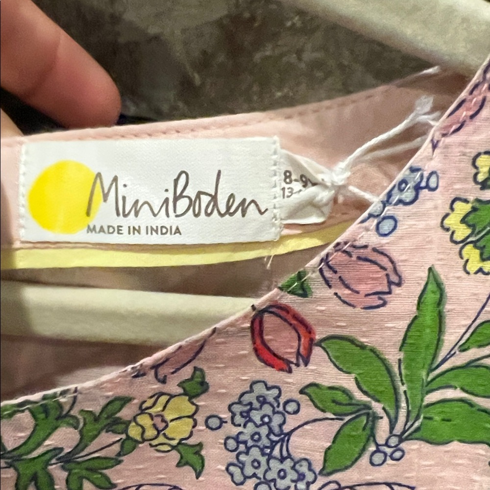 Mini Boden Multicolor Floral Kids Dress - Picture 5 of 6